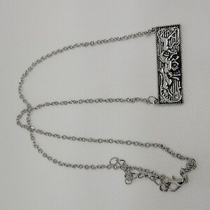 Horses Silver Tone 20" + 2" Necklace
